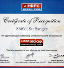 Outstanding Contribution - HDFC
